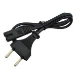 2 pin universal ac power cord cable 1.3m length non polarized